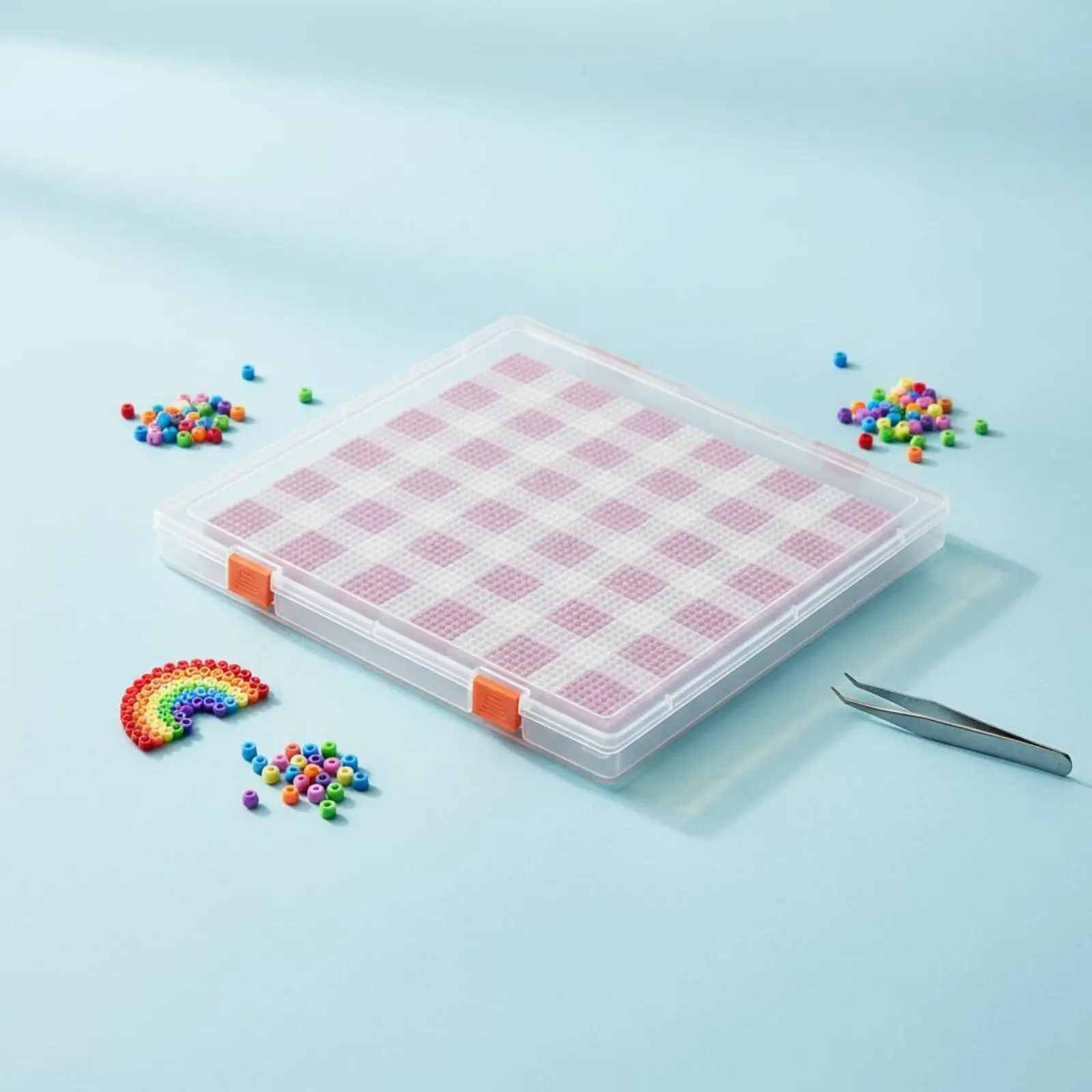 Bead Board Box Dustproof Bead Storage Box Hinged Lid Container Clear Plastic Lightweight
Bead Board Box Dustproof Bead Storage Box Hinged Lid Container Clear Plastic Lightweight