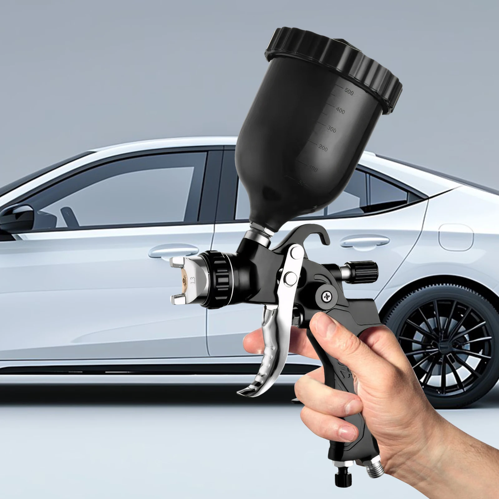 HVLP Spray Gun with Adapter Professional Air Paint Spray Gun High Atomization Pneumatic Sprayer for House Painting
HVLP Spray Gun with Adapter Professional Air Paint Spray Gun High Atomization Pneumatic Sprayer for House Painting