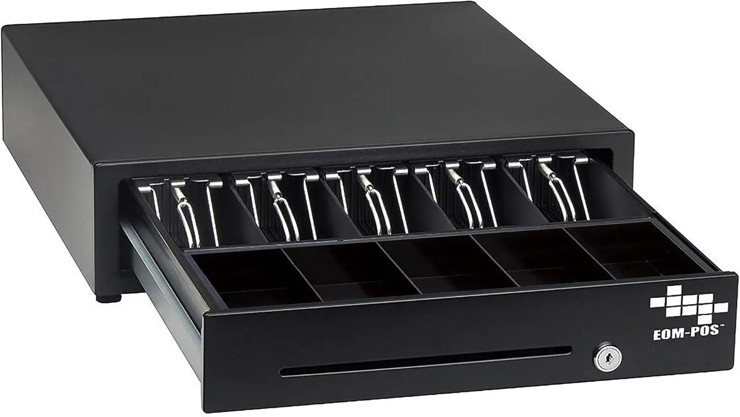 Cash Drawer with RJ12 Cable for Receipt Printer, 5 Bill 5 Coin Slots, Steel
Cash Drawer with RJ12 Cable for Receipt Printer, 5 Bill 5 Coin Slots, Steel
