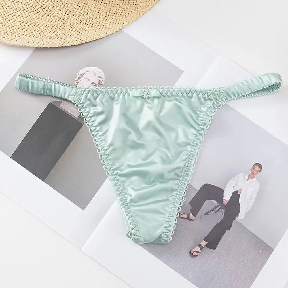 Underwear Sweet Solid Color For Girl Thin Belt For Women Underpants Women Thong Female Lingerie Bow Panties Satin Briefs
Underwear Sweet Solid Color For Girl Thin Belt For Women Underpants Women Thong Female Lingerie Bow Panties Satin Briefs