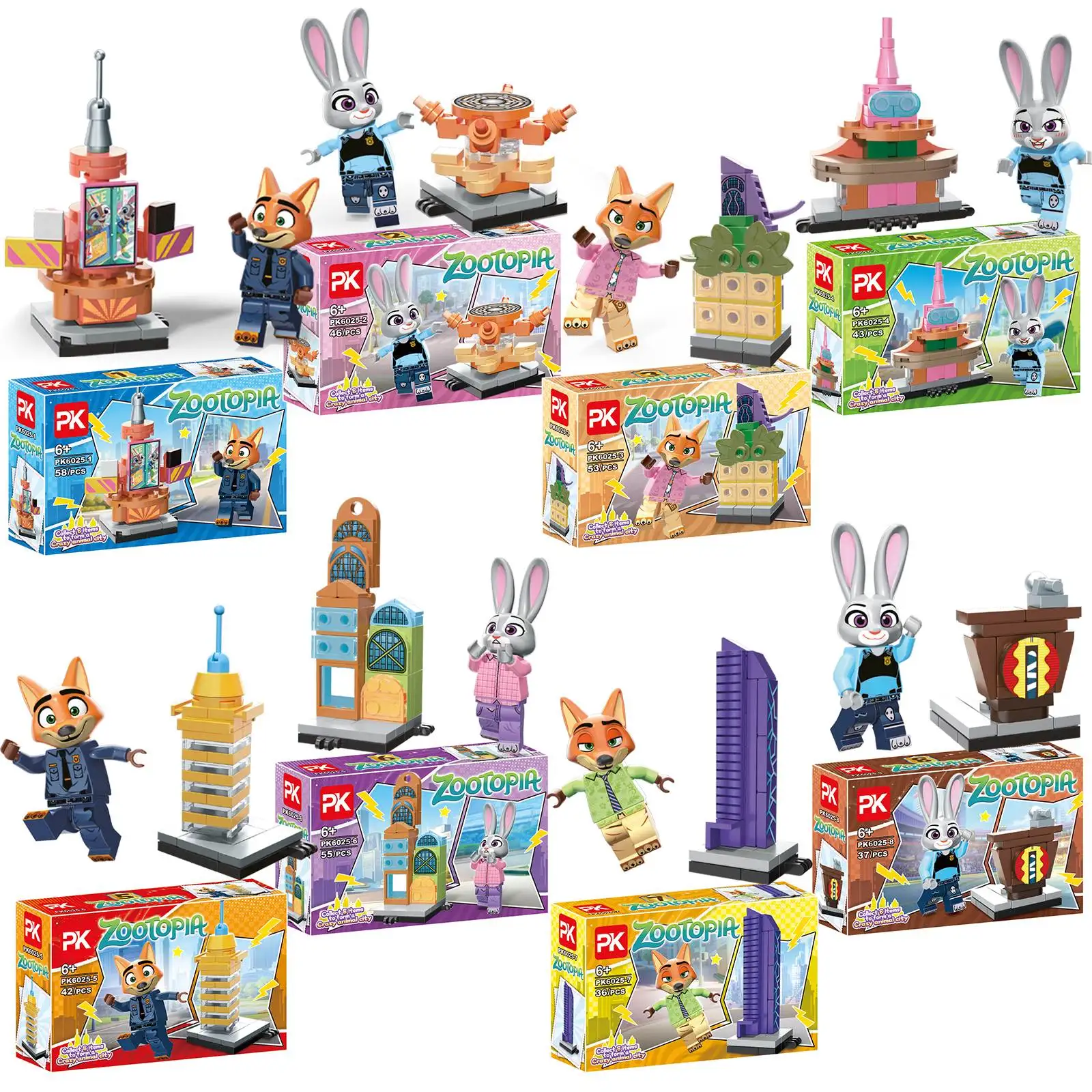 Zootopia 2 Building Blocks Anime Figures Judy Nick Chief Bogo Cartoon Figrues Bricks Children's Assembly Toys Model
Zootopia 2 Building Blocks Anime Figures Judy Nick Chief Bogo Cartoon Figrues Bricks Children's Assembly Toys Model