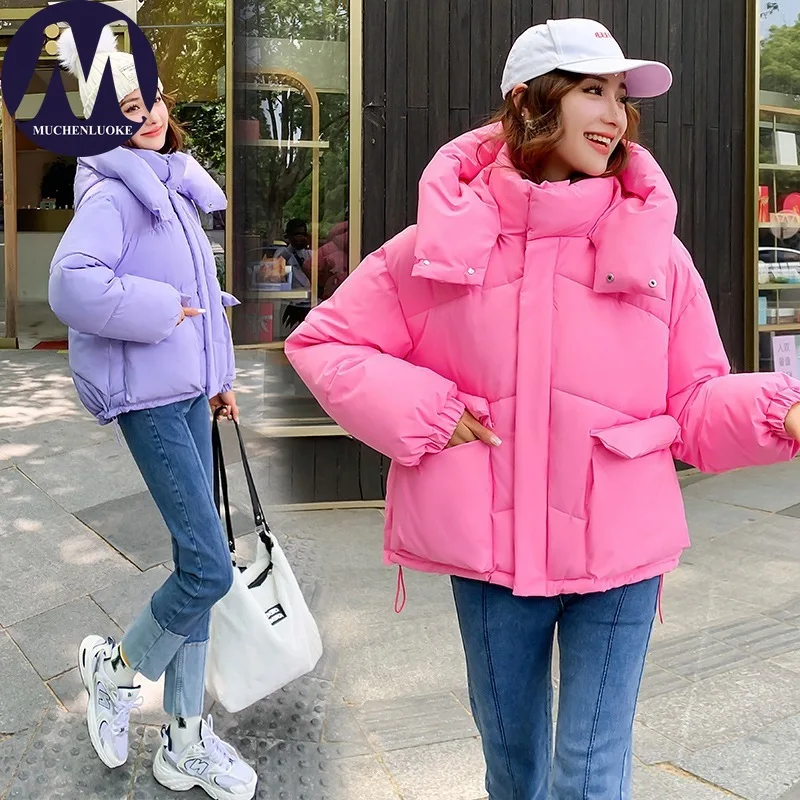 Women's Short Thick Coat with Hood, Winter Jacket, Elegant Long Sleeve, Casual Loose Parkers, Keep Warm, Korean Fashion, New
Women's Short Thick Coat with Hood, Winter Jacket, Elegant Long Sleeve, Casual Loose Parkers, Keep Warm, Korean Fashion, New