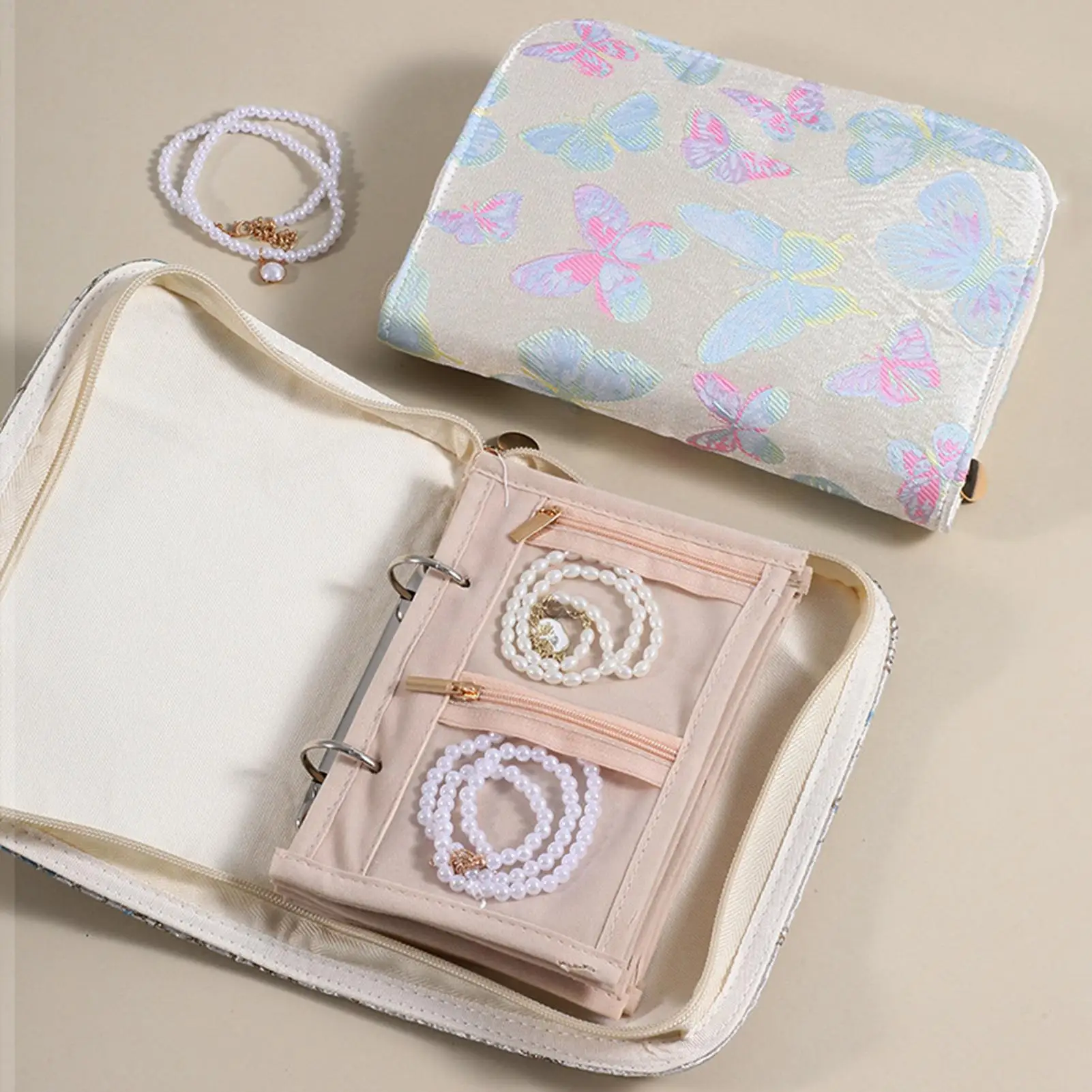 Pocket Jewelry Storage Book Buttery Clear Velvet Pouch With 5 Detachable Pages Travel Jewelry Organizer Binder Pouch For Women
Pocket Jewelry Storage Book Buttery Clear Velvet Pouch With 5 Detachable Pages Travel Jewelry Organizer Binder Pouch For Women