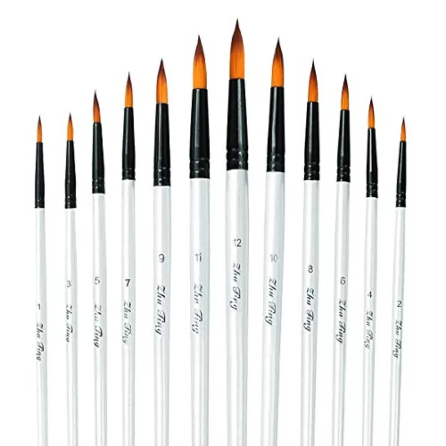 Acrylic Paint Brushes Set, pcs Professional Pointed Artist Paintbrushes for Acrylic Watercolor Oil Painting, Face Body Nail Art
Acrylic Paint Brushes Set, pcs Professional Pointed Artist Paintbrushes for Acrylic Watercolor Oil Painting, Face Body Nail Art