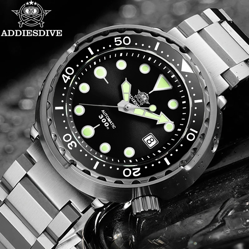ADDIESDIVE New 41mm Men Automatic Watch Stainless Steel 300m Waterproof Diving Wristwatch Sapphire Glass Luminous Ceramic Bezel
ADDIESDIVE New 41mm Men Automatic Watch Stainless Steel 300m Waterproof Diving Wristwatch Sapphire Glass Luminous Ceramic Bezel