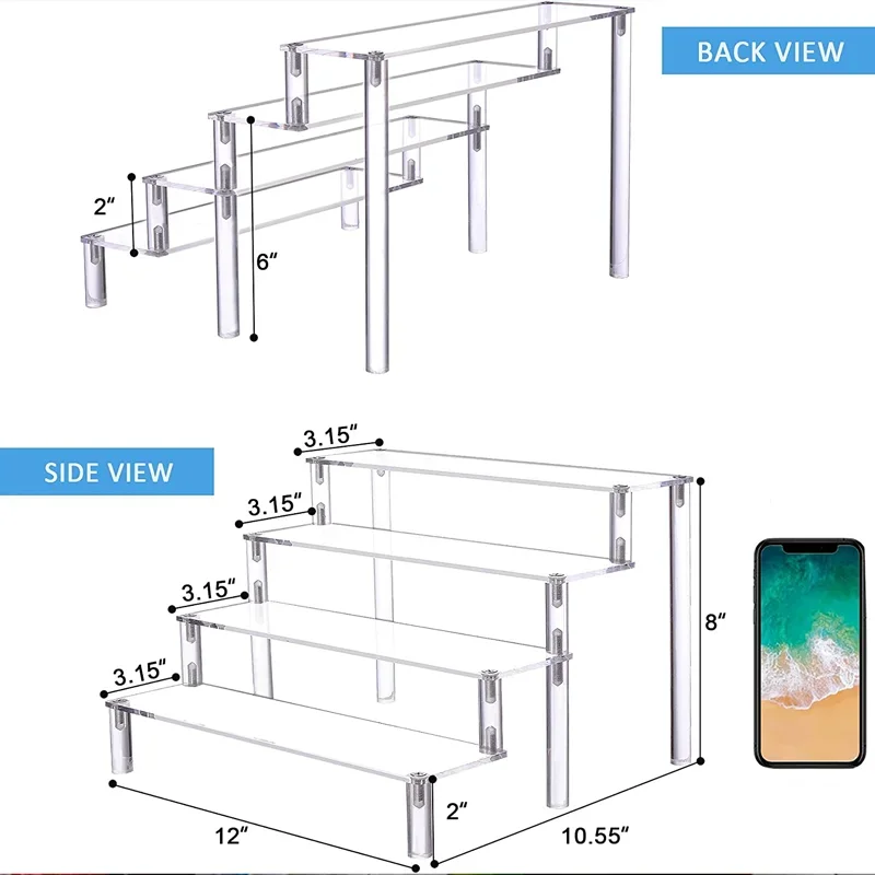 Riser Cupcake Dessert Display Rack Cake Rack with Colored Light Emitting Diodes for Organizers and Decorations
Riser Cupcake Dessert Display Rack Cake Rack with Colored Light Emitting Diodes for Organizers and Decorations