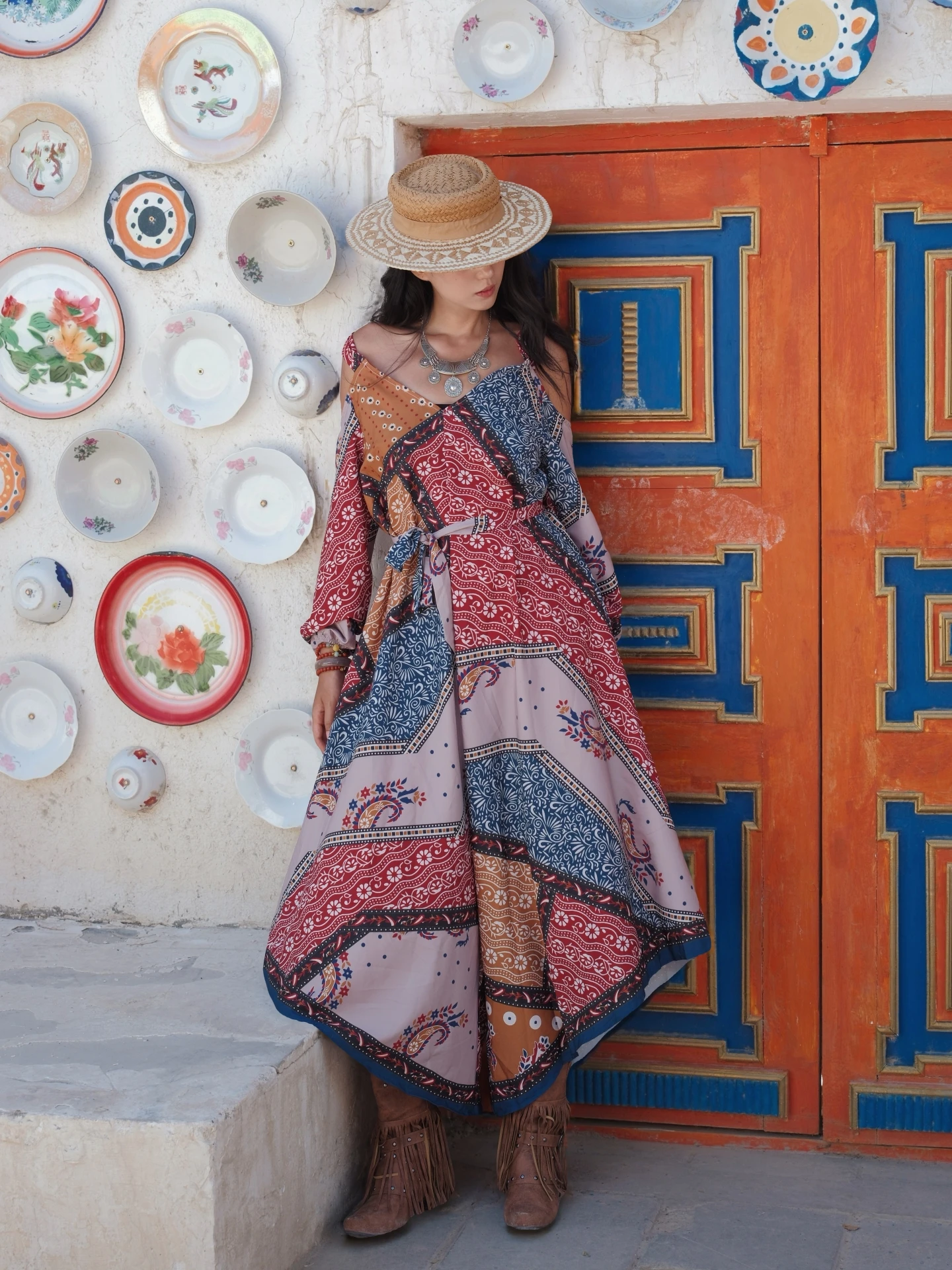 Bohemian Print Color Block Shoulder Bared Asymmetrical Wide Leg Pants High Waist Seven/Nine Pants Length Polyester ...
Bohemian Print Color Block Shoulder Bared Asymmetrical Wide Leg Pants High Waist Seven/Nine Pants Length Polyester ...