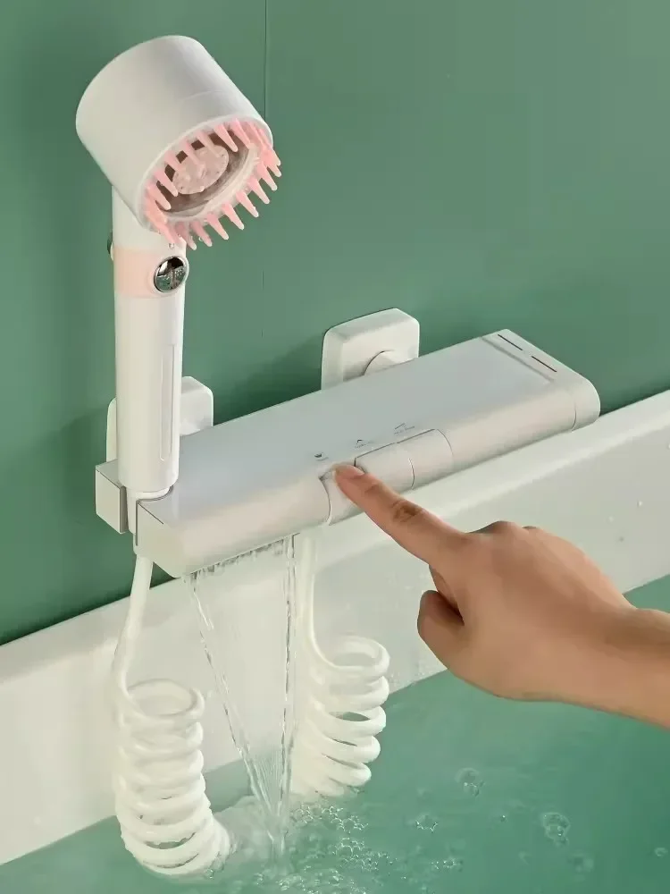 Bath And Shower Faucet Set Wall Mounted Thermostatic White Brass With Muti Function Head Set
Bath And Shower Faucet Set Wall Mounted Thermostatic White Brass With Muti Function Head Set