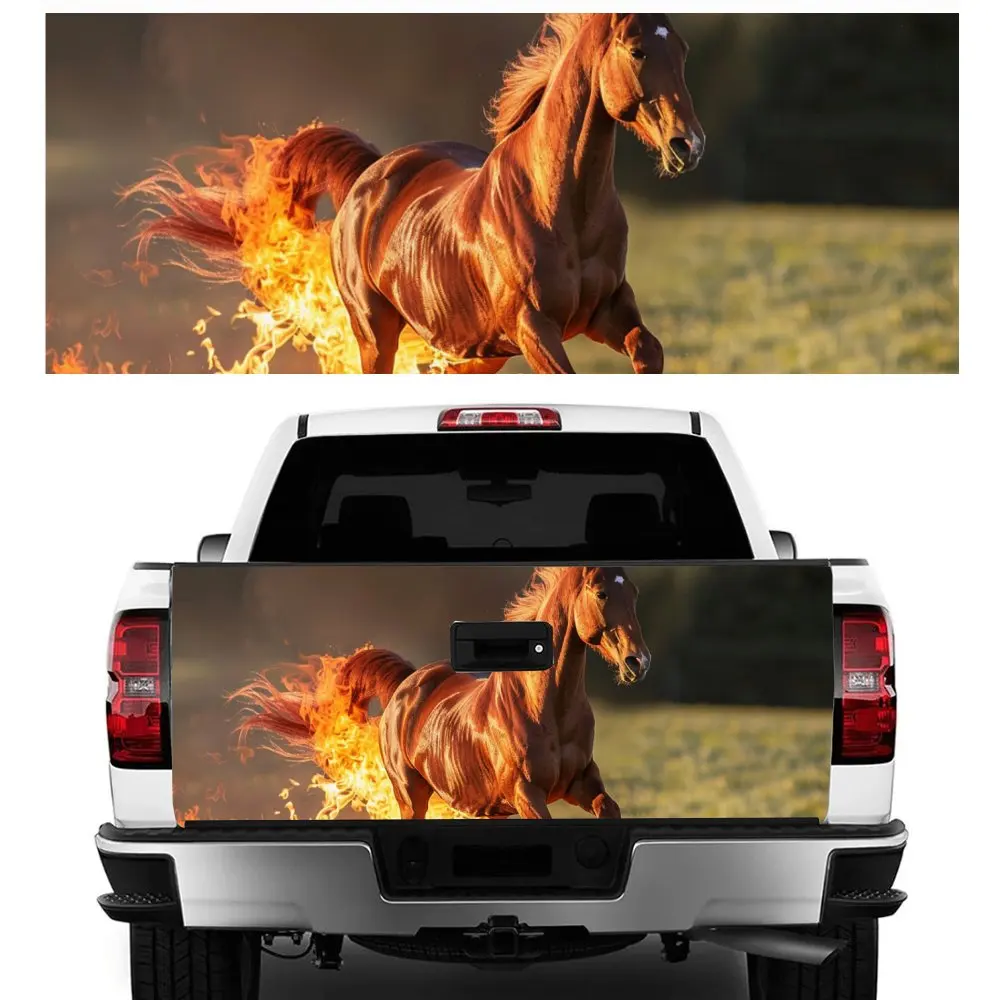 Running Horse with Flames Print Car Tail Trunk Protect Vinly Decal Auto Accessories Hood Decoration Sticker for Off-road Pickup
Running Horse with Flames Print Car Tail Trunk Protect Vinly Decal Auto Accessories Hood Decoration Sticker for Off-road Pickup