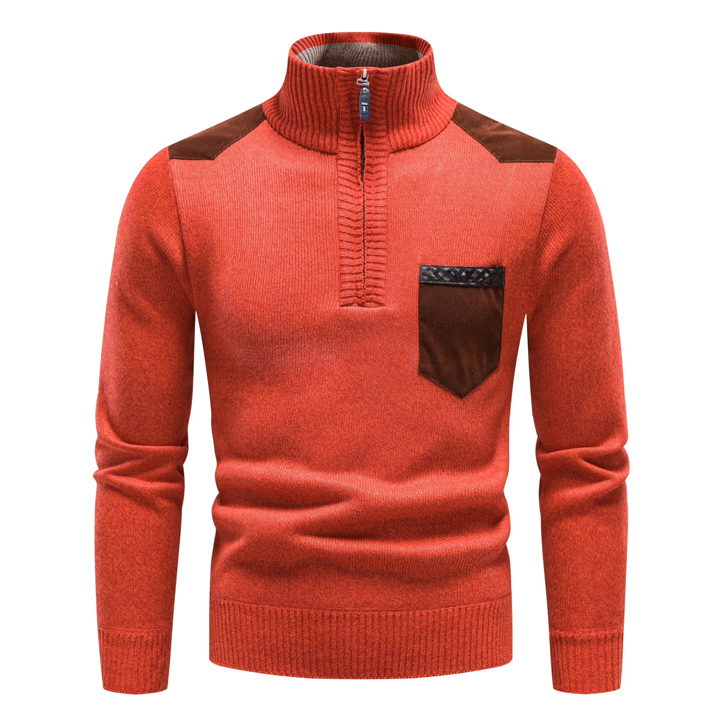 Male Sweater Knit Pullover Stand Collar Tops Autumn Winter Fleece Warm Blouse Half Zipper Thick Y2K Men's Clothing
Male Sweater Knit Pullover Stand Collar Tops Autumn Winter Fleece Warm Blouse Half Zipper Thick Y2K Men's Clothing