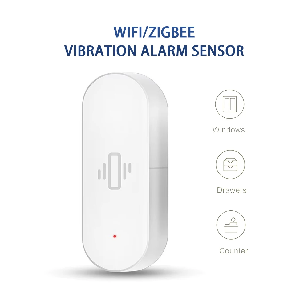 WIFI/Zigbee Intelligent Vibration Sensor Graffiti APP Remote Control Door Window Vibration Alarm Sensor Home Safety Protection
WIFI/Zigbee Intelligent Vibration Sensor Graffiti APP Remote Control Door Window Vibration Alarm Sensor Home Safety Protection