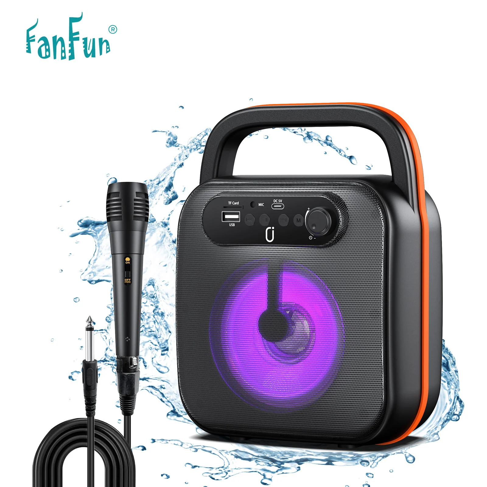 FanFun Karaoke Machine for Adults and Kids, wired Speaker with 1 Microphones, Portable Party Karaoke Speaker with DJ Lights
FanFun Karaoke Machine for Adults and Kids, wired Speaker with 1 Microphones, Portable Party Karaoke Speaker with DJ Lights