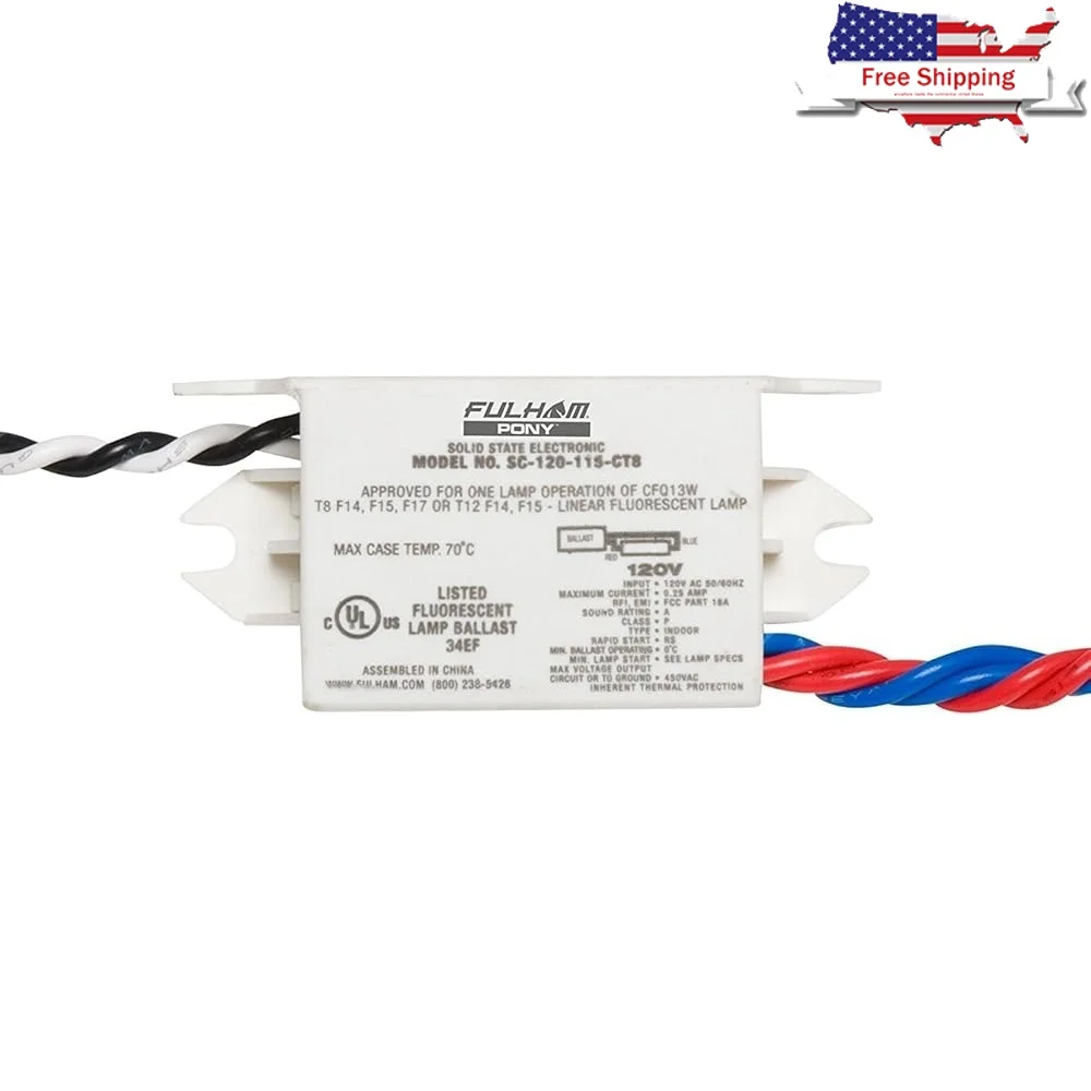 Lighting Sugar Cube Ballast SC-120-115-CT8 T8 T12 Lamps Rapid Start 120V Small Area Installation Metal Fixture
Lighting Sugar Cube Ballast SC-120-115-CT8 T8 T12 Lamps Rapid Start 120V Small Area Installation Metal Fixture