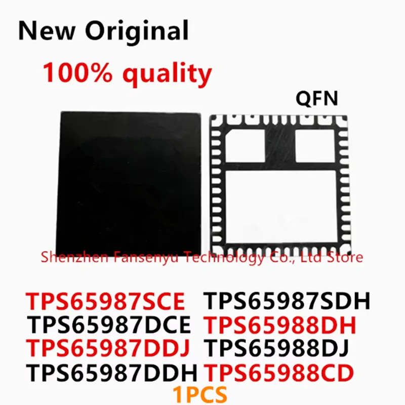 (1piece)100% New TPS65987SCE TPS65987SDH TPS65987DCE TPS65988DH TPS65988DJ TPS65987DDH TPS65987DDJ TPS65988CD QFN Chipset
(1piece)100% New TPS65987SCE TPS65987SDH TPS65987DCE TPS65988DH TPS65988DJ TPS65987DDH TPS65987DDJ TPS65988CD QFN Chipset