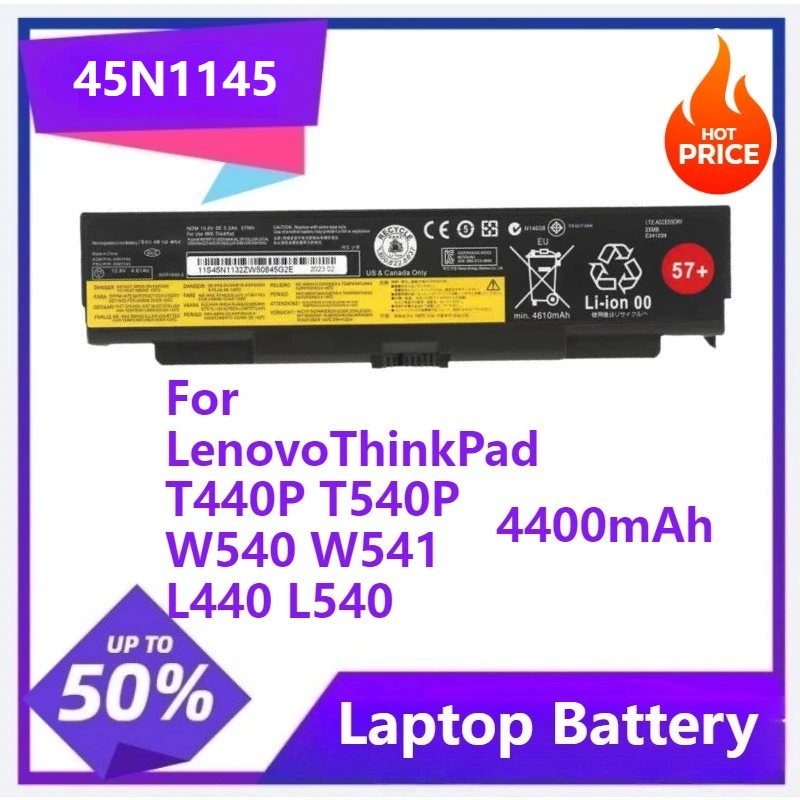 45N1145 Laptop battery For LenovoThinkPad T440P T540P W540 W541 L440 L540 Seies 45N1149 45N1151 45N1769 45N1779 4400mAh
45N1145 Laptop battery For LenovoThinkPad T440P T540P W540 W541 L440 L540 Seies 45N1149 45N1151 45N1769 45N1779 4400mAh