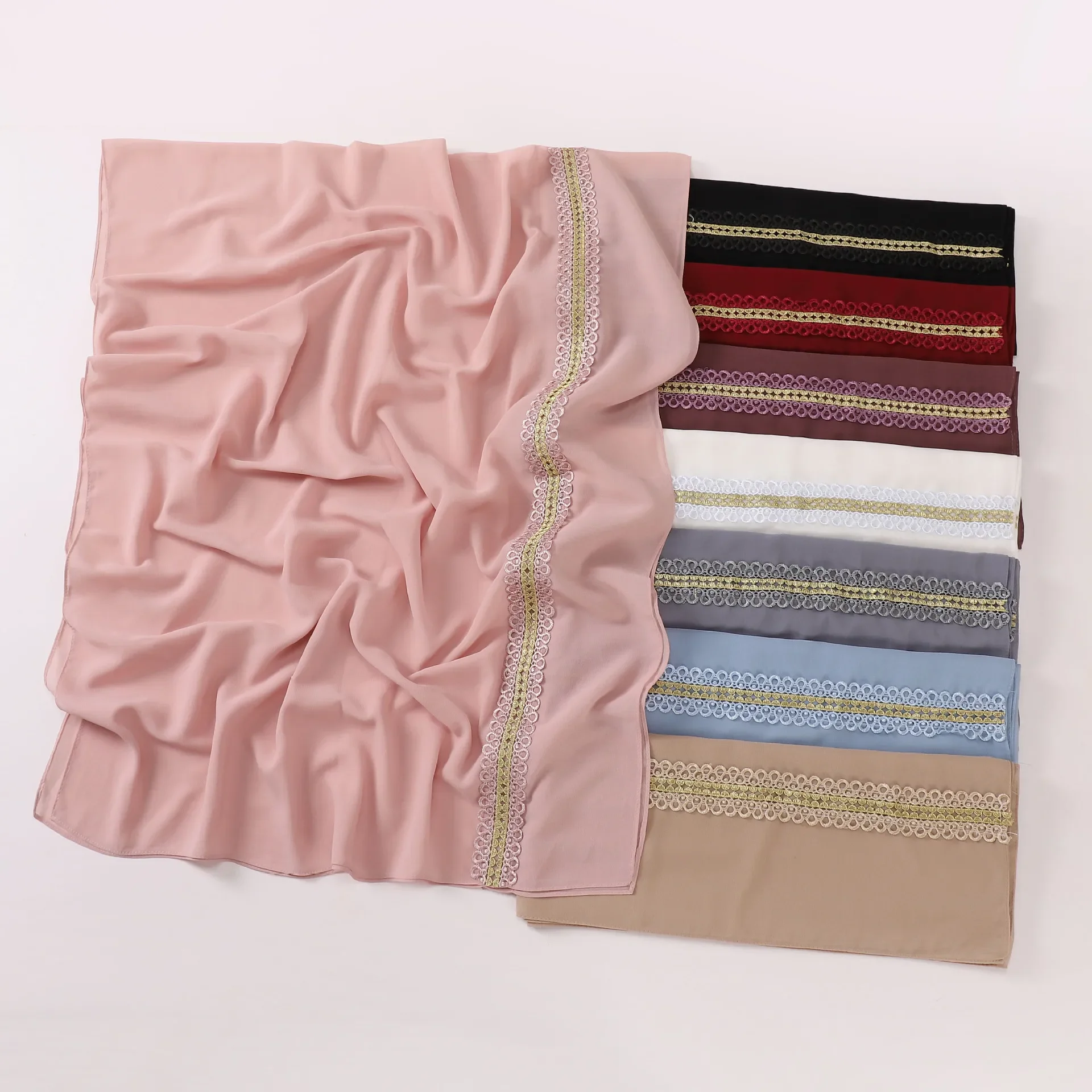 New Pearl Chiffon Lace Long Scarf Middle East Africa Malaysia Indonesia Scarves Muslim Hijab Headscarf Shawl Wrap Islam Stole
New Pearl Chiffon Lace Long Scarf Middle East Africa Malaysia Indonesia Scarves Muslim Hijab Headscarf Shawl Wrap Islam Stole