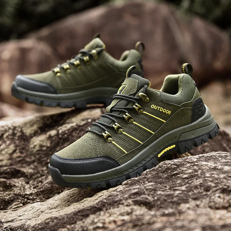 Outdoor Trekking Shoes Men Original Green Breathable Walking Shoes For Men Non-slip Men's Hiking Sneakers zapatillas de hombre
Outdoor Trekking Shoes Men Original Green Breathable Walking Shoes For Men Non-slip Men's Hiking Sneakers zapatillas de hombre