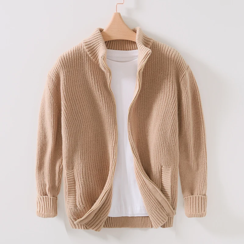 New Designer Casual Stand Collar Brand Cardigan Sweater For Men Fashion Thickened Sweatshirt Tops Clothing Ropa Hombre Chandail
New Designer Casual Stand Collar Brand Cardigan Sweater For Men Fashion Thickened Sweatshirt Tops Clothing Ropa Hombre Chandail