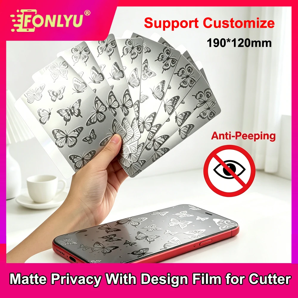 FONLYU 50pcs Matte Privacy Film With Drawings for Phones Hydrogel Movies Curved Screen Protector for Cutting Plotter Machine
FONLYU 50pcs Matte Privacy Film With Drawings for Phones Hydrogel Movies Curved Screen Protector for Cutting Plotter Machine