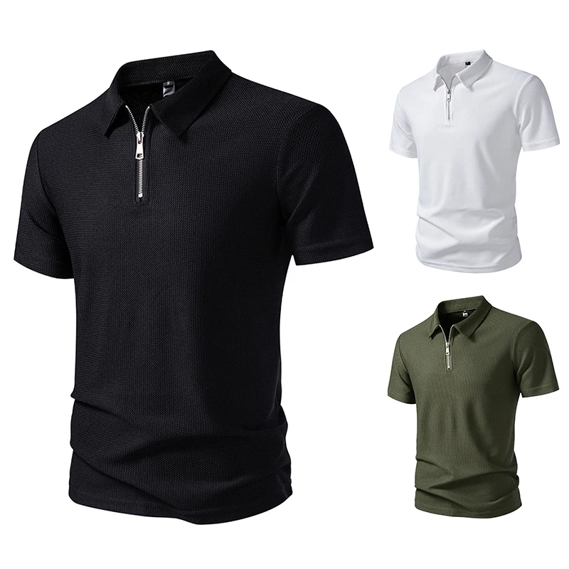 Men's Summer Polo T-shirts Short Sleeve Zip Man Tank Tops Polo Tees Shirts Male Lapel Collar T shirt Sweatshirt Tshirts T14
Men's Summer Polo T-shirts Short Sleeve Zip Man Tank Tops Polo Tees Shirts Male Lapel Collar T shirt Sweatshirt Tshirts T14