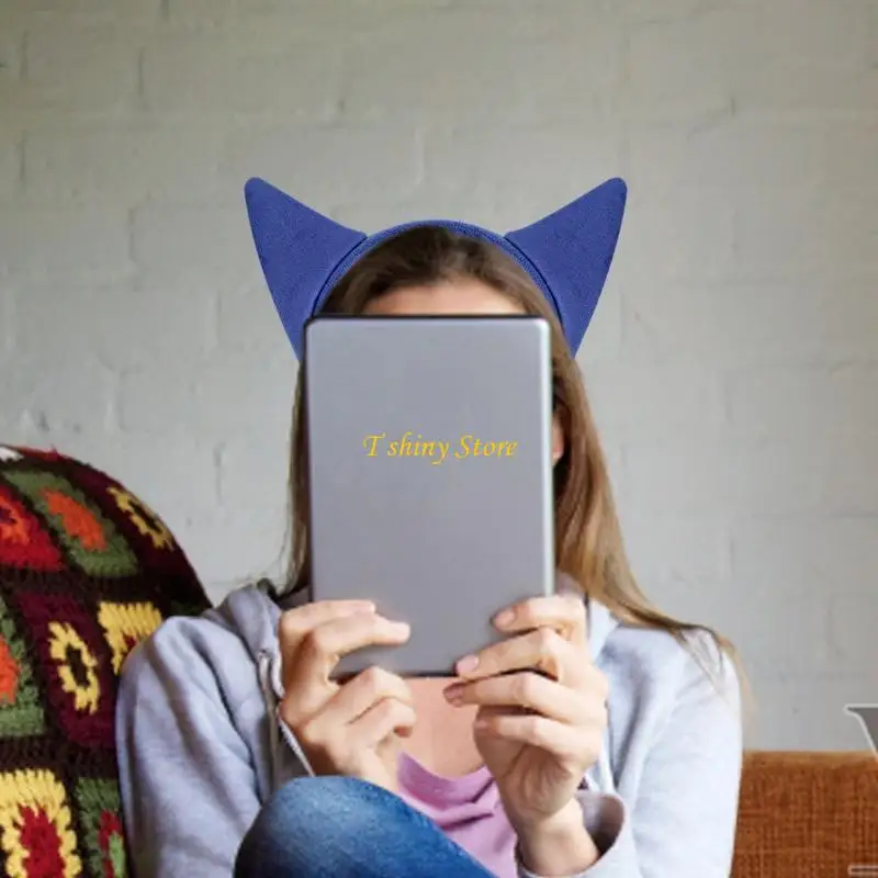 N58F Stylish Blue Cats Ears Hair Accessory Heaband for Women and Cosplay Enthusiasts
N58F Stylish Blue Cats Ears Hair Accessory Heaband for Women and Cosplay Enthusiasts