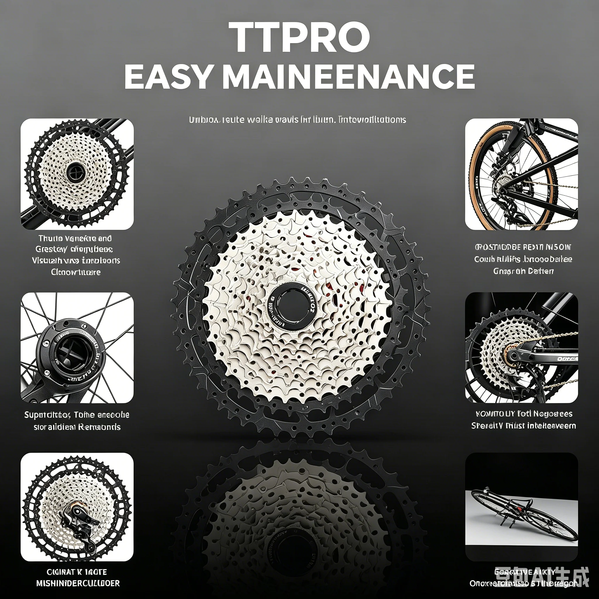 TTPRO 12 Speed Bicycle Cassette, Universal Mountain & Road Bike Wear-resistant Cycling Parts
TTPRO 12 Speed Bicycle Cassette, Universal Mountain & Road Bike Wear-resistant Cycling Parts