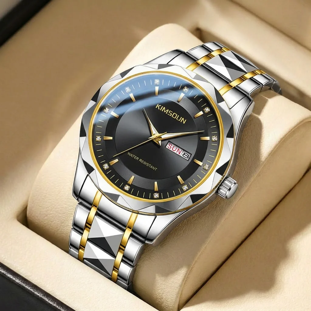 1pcs Men's black dial alloy strap vintage fashion business chronograph calendar details Quartz Watch for business party holiday
1pcs Men's black dial alloy strap vintage fashion business chronograph calendar details Quartz Watch for business party holiday