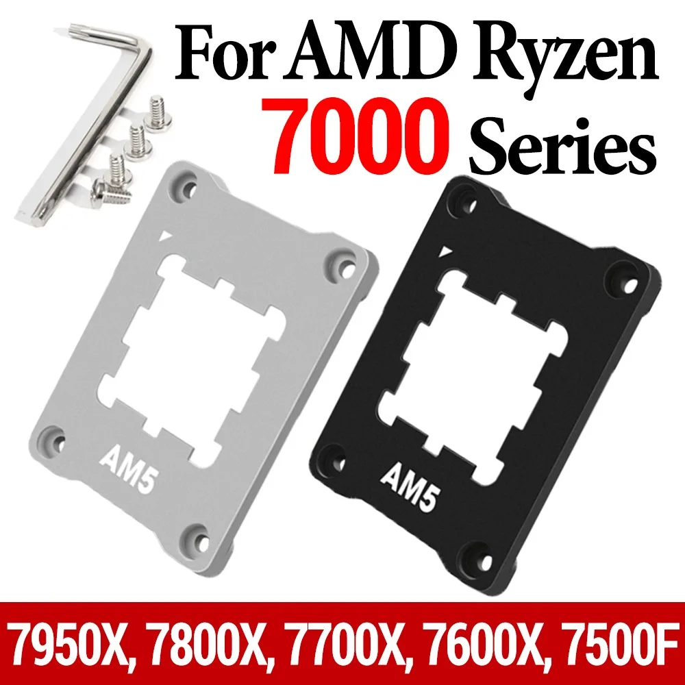 Universal Aluminum Alloy for AMD AM5 CPU Bending Correction Fixing Frame Buckle for AMD7950X 7800X 7700X 7600X 7500F Fixed Cover
Universal Aluminum Alloy for AMD AM5 CPU Bending Correction Fixing Frame Buckle for AMD7950X 7800X 7700X 7600X 7500F Fixed Cover
