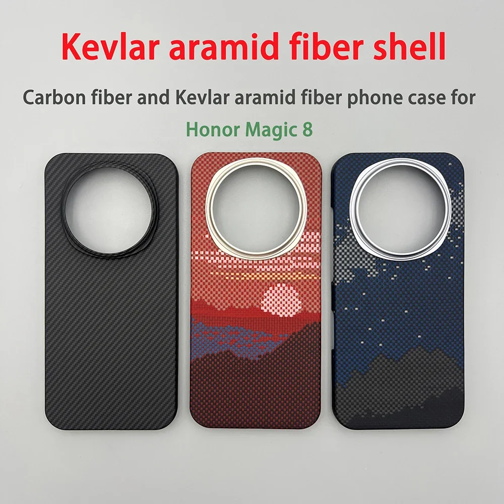 For Honor Magic 8 phone case Kevlar aramid fiber hard shell carbon fiber ultra-thin lightweight magnetic protective cover magic8
For Honor Magic 8 phone case Kevlar aramid fiber hard shell carbon fiber ultra-thin lightweight magnetic protective cover magic8