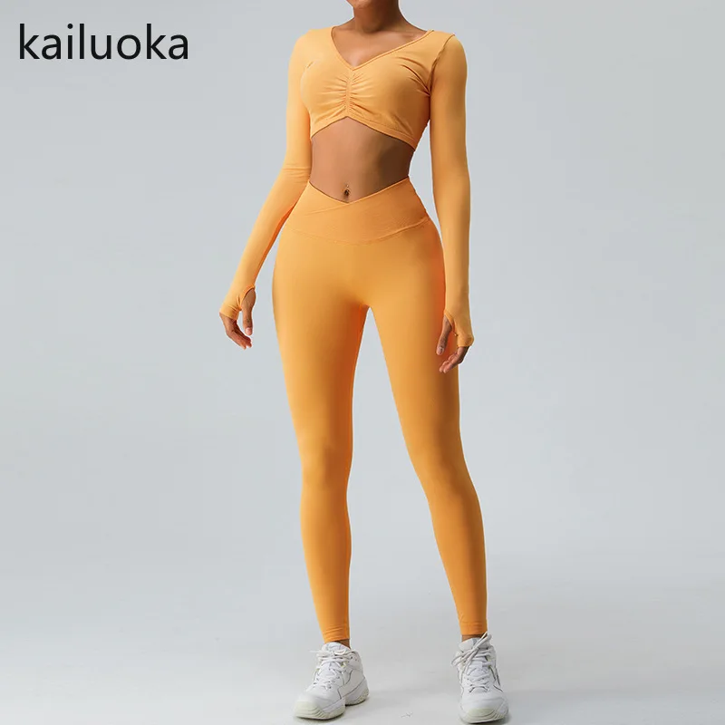 Women Yoga Sets Workout 2 Pieces Seamless Sportswear Gym Clothing Tracksuit Long Sleeve Crop Top High Waist Leggings For Fitness
Women Yoga Sets Workout 2 Pieces Seamless Sportswear Gym Clothing Tracksuit Long Sleeve Crop Top High Waist Leggings For Fitness