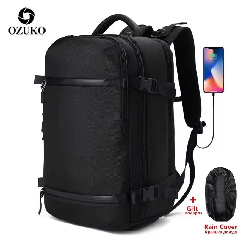 Сумка OZUKO мужская непромокаемая для ноутбука, деловой ранец с Usb-зарядкой и отделением для обуви, для путешествий и отдыха на открытом воздухе
Сумка OZUKO мужская непромокаемая для ноутбука, деловой ранец с Usb-зарядкой и отделением для обуви, для путешествий и отдыха на открытом воздухе