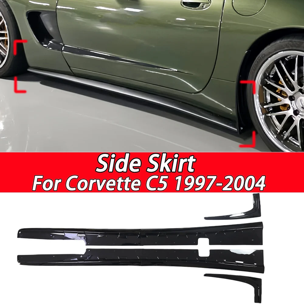 For Chevrolet Corvette C5 1997-2004 Side Skirts Rocker Panels Glossy Black/Carbon Look Mud Flaps Fender Car Accessories Body Kit
For Chevrolet Corvette C5 1997-2004 Side Skirts Rocker Panels Glossy Black/Carbon Look Mud Flaps Fender Car Accessories Body Kit