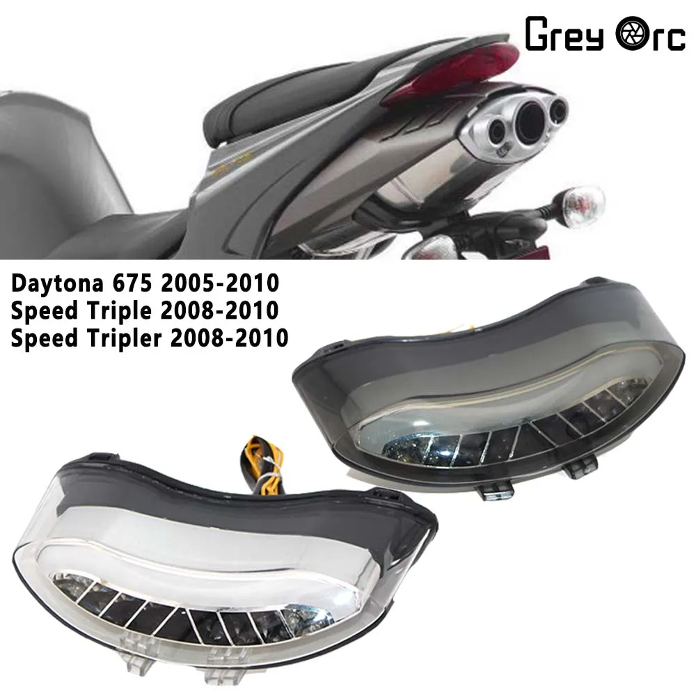 Motorcycle LED Taillights For Triumph Daytona 675 2005-2010 Speed Triple R 2008-2010 Accessories Brake Turn Signal Assembly
Motorcycle LED Taillights For Triumph Daytona 675 2005-2010 Speed Triple R 2008-2010 Accessories Brake Turn Signal Assembly