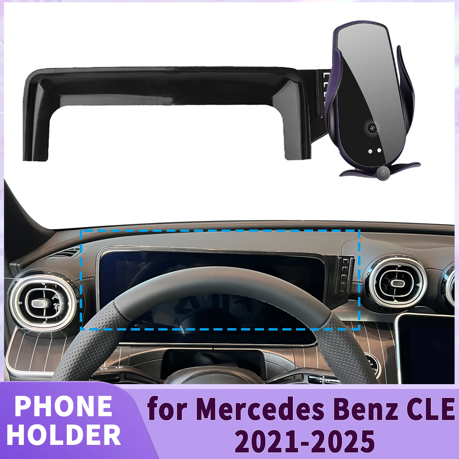 fit for Mercedes Benz CLE 2021 2022 2023 2024 2025 Coupe Sport Screen Base Phone Holder Mount Secure Clip Car accessoires
fit for Mercedes Benz CLE 2021 2022 2023 2024 2025 Coupe Sport Screen Base Phone Holder Mount Secure Clip Car accessoires