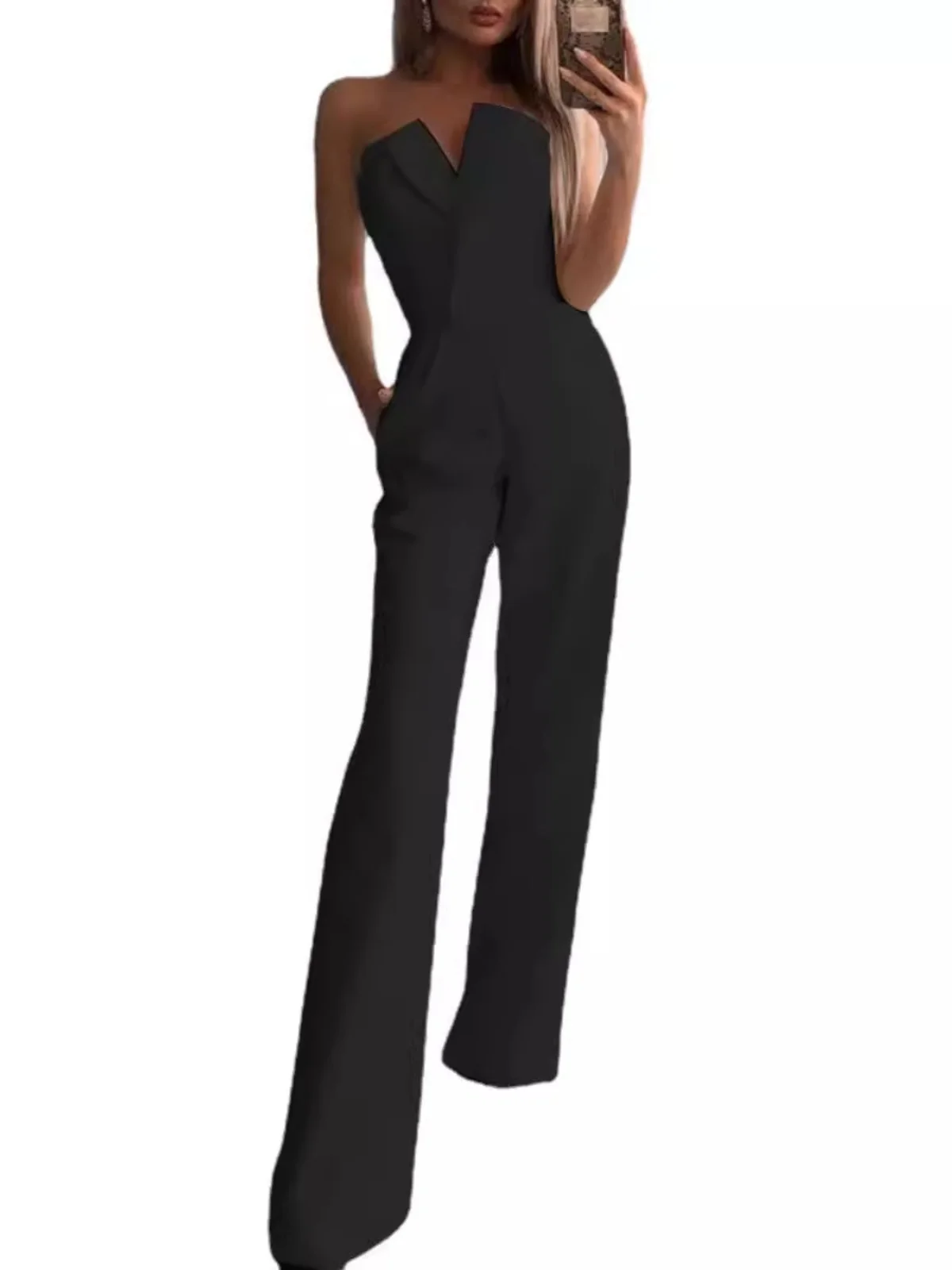 Брюки-комбинезон Slimfit с высокой талией, длинные брюки, цветные брюки-трубы, женские уличные повседневные брюки из полиэфирного волокна
Брюки-комбинезон Slimfit с высокой талией, длинные брюки, цветные брюки-трубы, женские уличные повседневные брюки из полиэфирного волокна