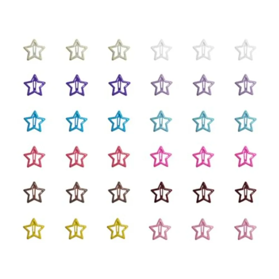 60-Count Star Hair Clips for Women, Non-Slip Metal Barrettes, Cute Snap Hair Pins Accessories, Multicolor Decorative Bobby Pins
60-Count Star Hair Clips for Women, Non-Slip Metal Barrettes, Cute Snap Hair Pins Accessories, Multicolor Decorative Bobby Pins