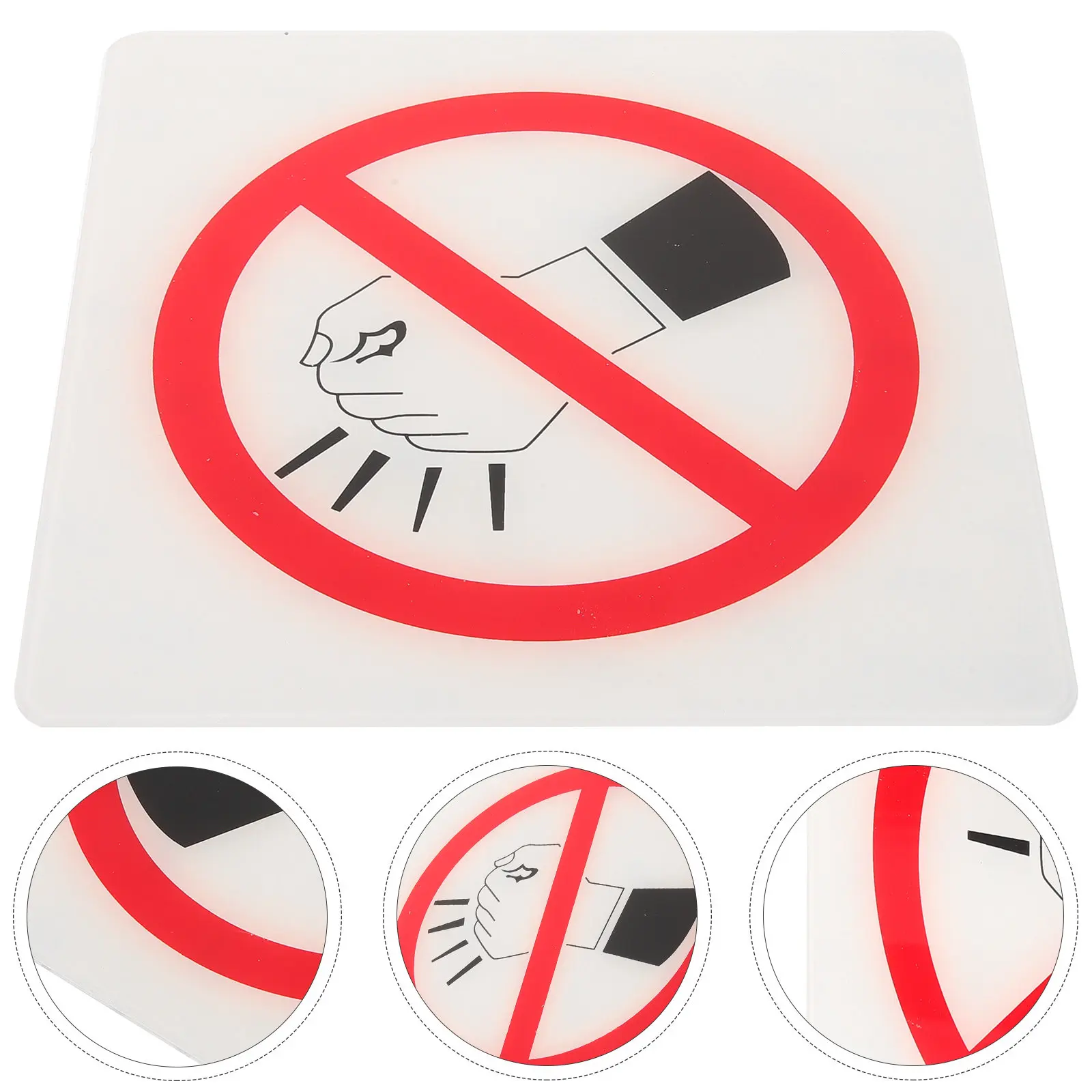 Acrylic No Knocking Sign Heavy Duty Scratch Resistant Sleek Flat Surface Warning Indicator for Doors Walls Hotels Offices Public
Acrylic No Knocking Sign Heavy Duty Scratch Resistant Sleek Flat Surface Warning Indicator for Doors Walls Hotels Offices Public