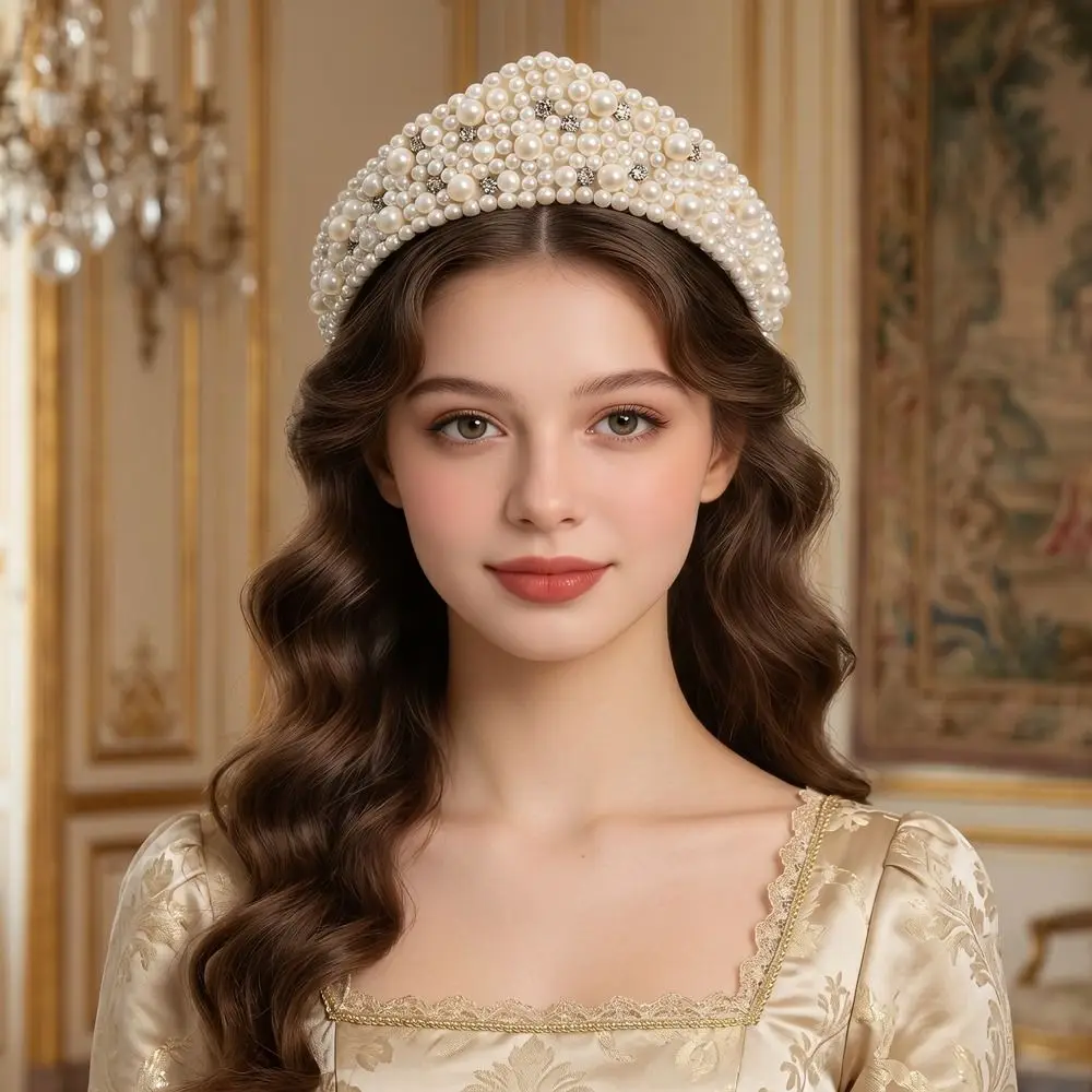 Elegant Velvet Crown Headband Baroque Triangle Sponge Hairband European American Style Headwear Pearl Rhinestone Hair Hoop
Elegant Velvet Crown Headband Baroque Triangle Sponge Hairband European American Style Headwear Pearl Rhinestone Hair Hoop