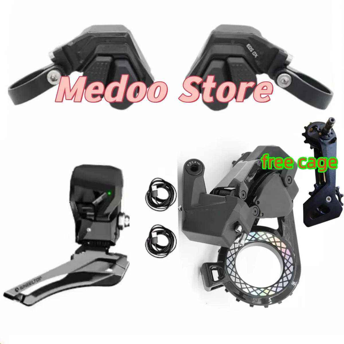 WHEELTOP EDS TX Groupset Electronic Wireless, carbon pulley, for flat handlebar
WHEELTOP EDS TX Groupset Electronic Wireless, carbon pulley, for flat handlebar