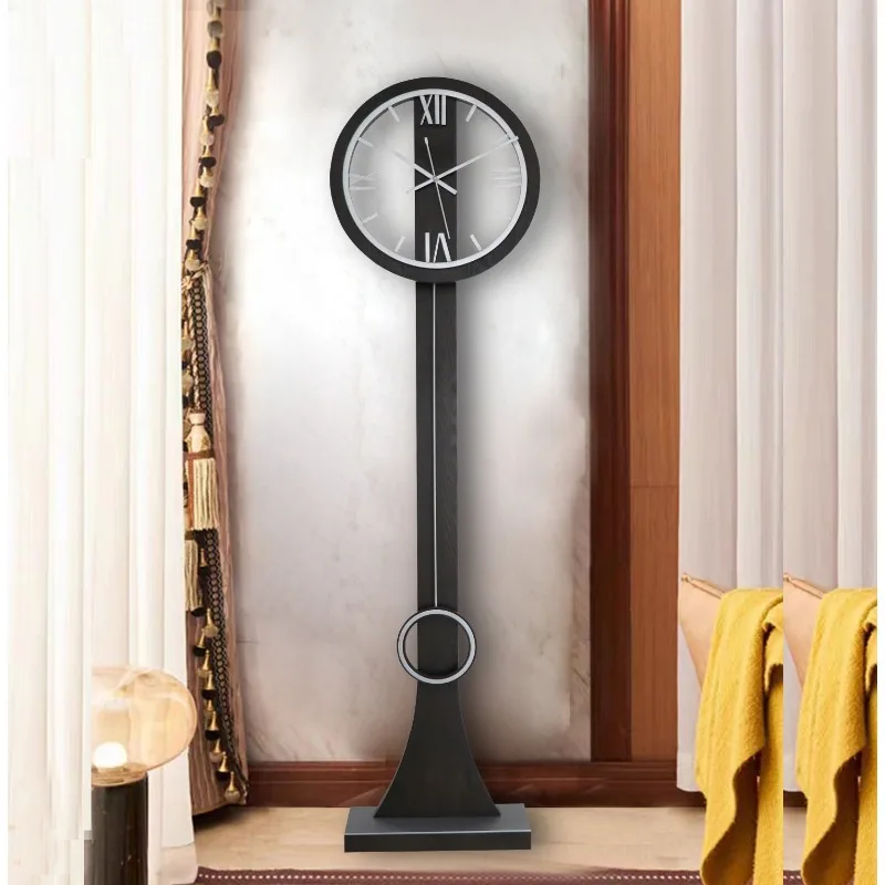Luxury floor clock Modern ironwood combined with grandfather floor clock decorated living room
Luxury floor clock Modern ironwood combined with grandfather floor clock decorated living room