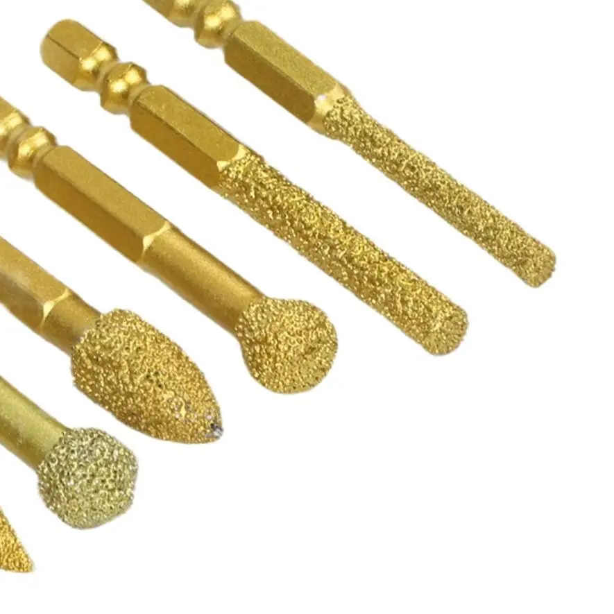 7pc Grinding Burr Set 60mm Gold Rotary Tool Bits For Engraving Polishing Drilling Metal Stone Wood DIY Accessories
7pc Grinding Burr Set 60mm Gold Rotary Tool Bits For Engraving Polishing Drilling Metal Stone Wood DIY Accessories