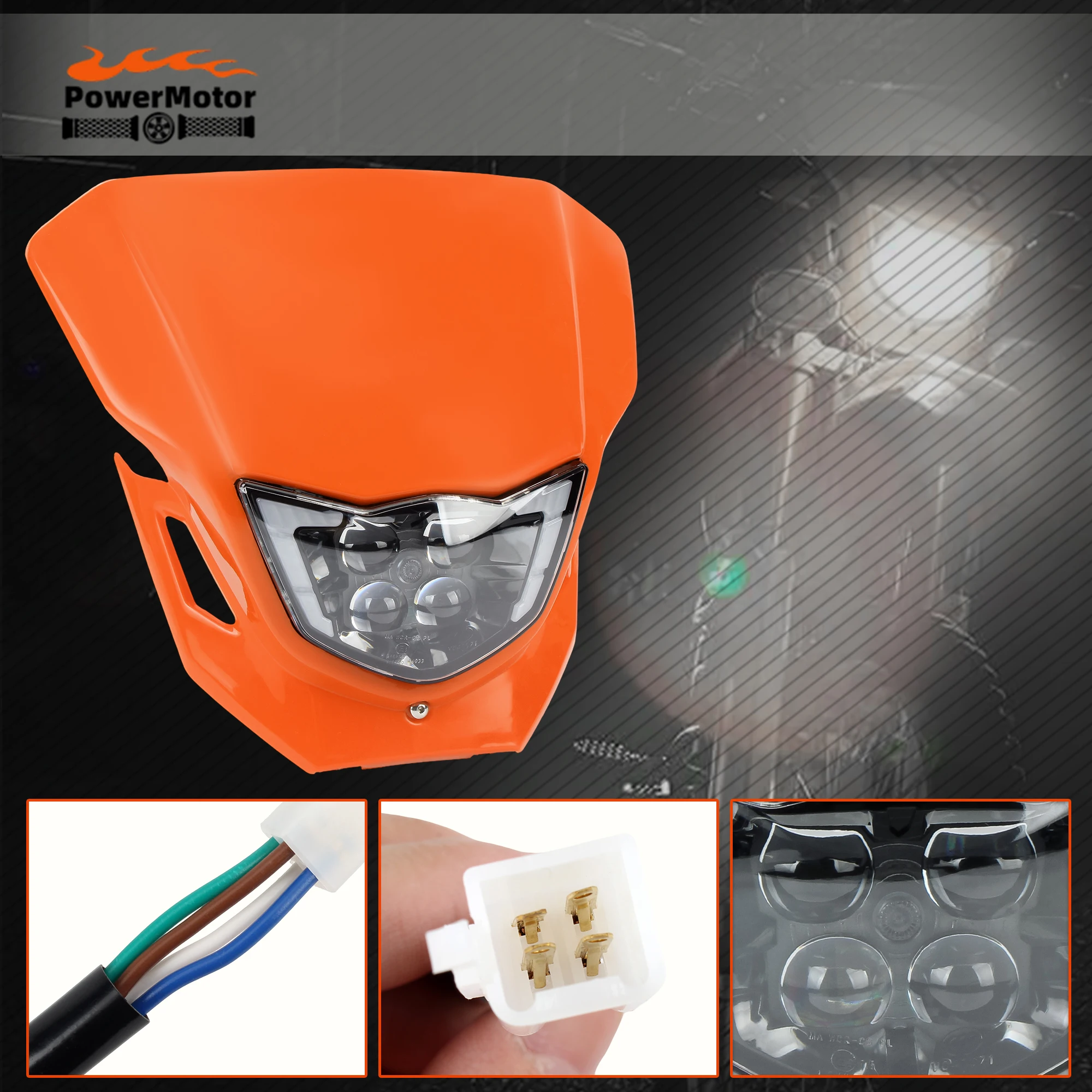 For Yamaha WR250F WR450F YZ250F YZ450F 2015-2019 Motorcycle Headlight Assembly LED Headlamp Motocross DirtBike Modified Parts
For Yamaha WR250F WR450F YZ250F YZ450F 2015-2019 Motorcycle Headlight Assembly LED Headlamp Motocross DirtBike Modified Parts