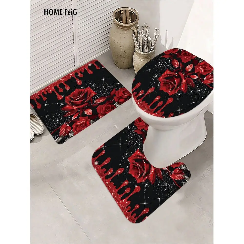 Red Rose Gothic Drip Shower Curtain Bathroom Set,Dark Romantic Waterproof And WearResistant Bathroom Decor And Accessories,With
Red Rose Gothic Drip Shower Curtain Bathroom Set,Dark Romantic Waterproof And WearResistant Bathroom Decor And Accessories,With