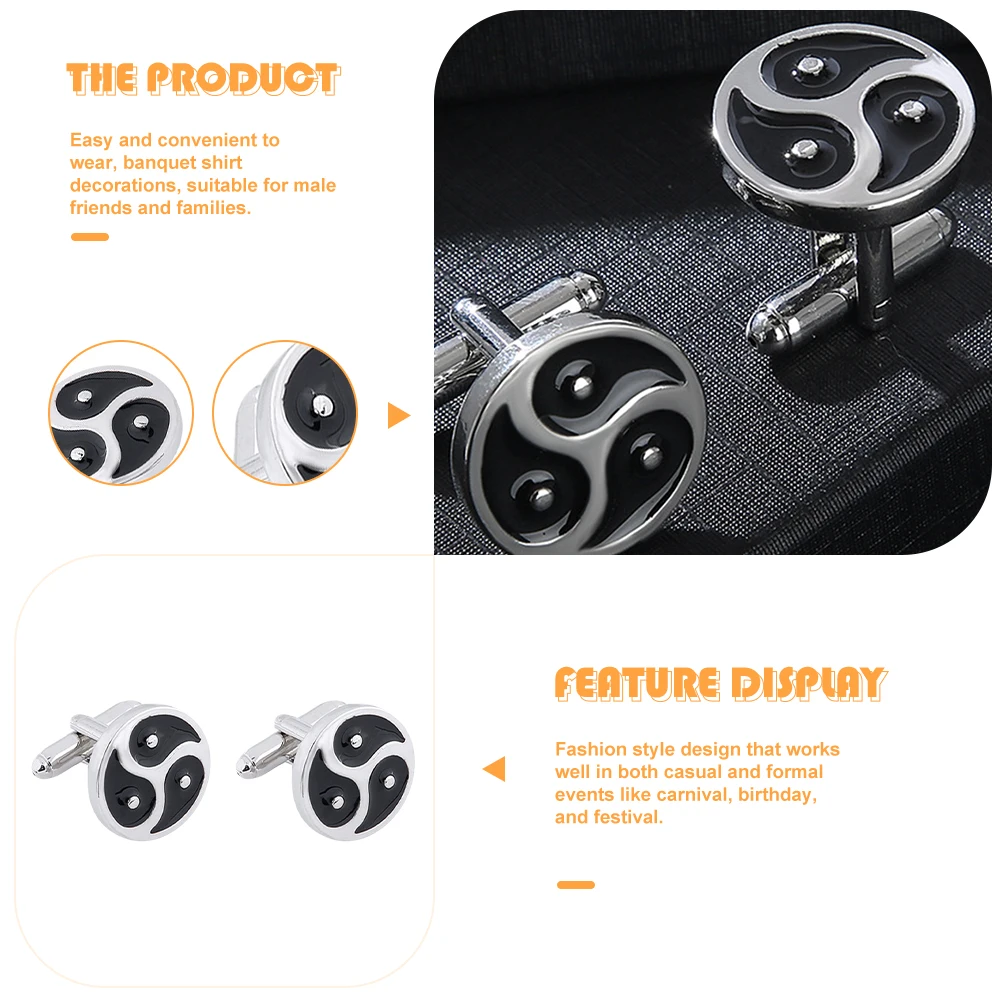 1 Pair Tai Chi Cufflinks Alloy Sleeve Buckle Shirt Decorative Accessories Men Cufflinks Formal Business Wedding Party Gift
1 Pair Tai Chi Cufflinks Alloy Sleeve Buckle Shirt Decorative Accessories Men Cufflinks Formal Business Wedding Party Gift