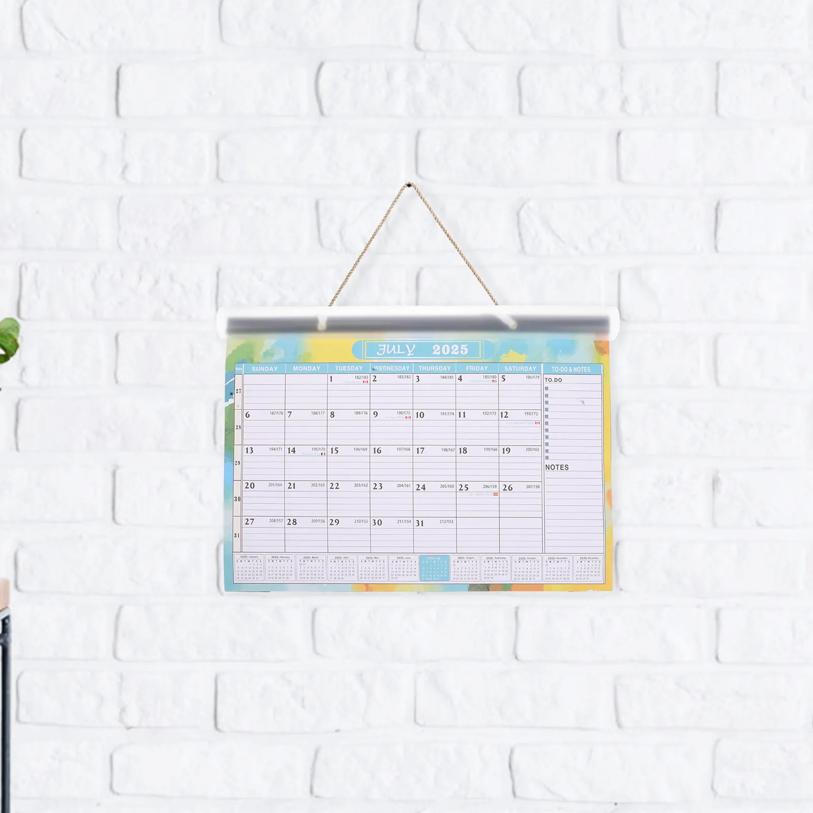 Large English Wall Calendar Hanging Spiral 2025.7-2026.12 Smooth Surface Office Home School Appointment Planning
Large English Wall Calendar Hanging Spiral 2025.7-2026.12 Smooth Surface Office Home School Appointment Planning
