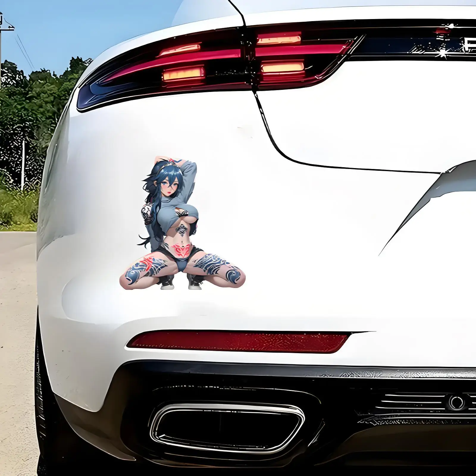 Sexy Anime Beauty Car Sticker Personalized Girl Tattoo Waterproof PVC Sticker Beauty Motorcycle Sticker by 6.28*6.69 inches
Sexy Anime Beauty Car Sticker Personalized Girl Tattoo Waterproof PVC Sticker Beauty Motorcycle Sticker by 6.28*6.69 inches
