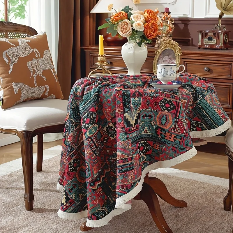 Circular Table Cloth American Table Cloth Jacquard Red Christmas Table Cloth Round Thick TableCloth 3 Sizes
Circular Table Cloth American Table Cloth Jacquard Red Christmas Table Cloth Round Thick TableCloth 3 Sizes