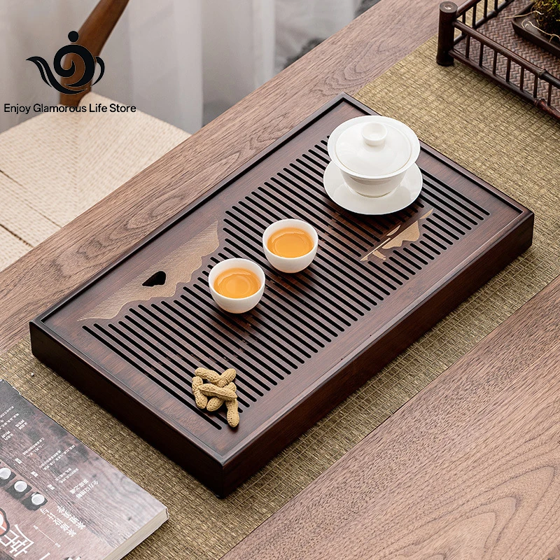 Nine bamboo tea tray Kung fu tea set tea table light luxury modern water storage tray small tea sea heavy dry brewing table
Nine bamboo tea tray Kung fu tea set tea table light luxury modern water storage tray small tea sea heavy dry brewing table