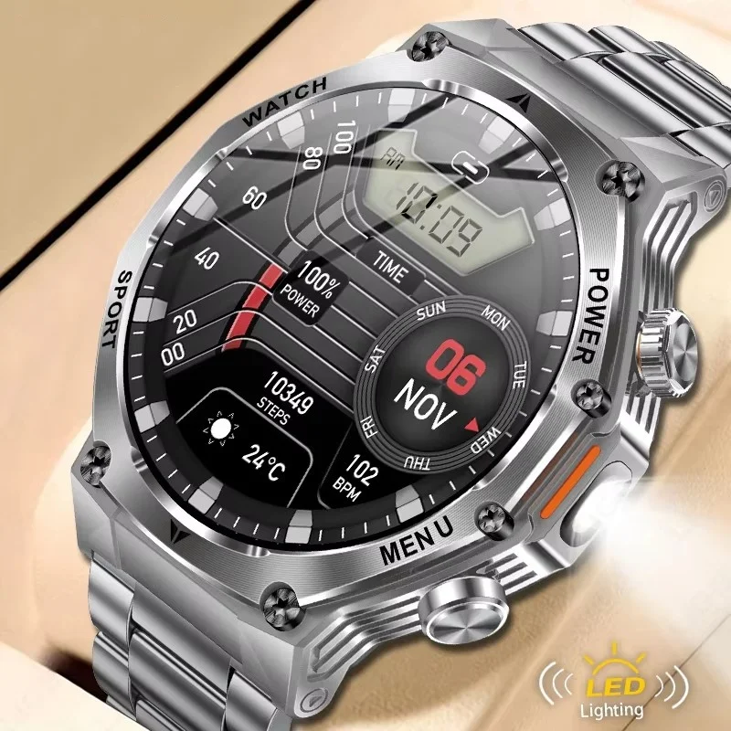 New 1.8" Large Screen Bluetooth Call Smart Watch Men Sports Health Monitoring Flashlight LED 800mAh Smartwatch For Android IOS
New 1.8" Large Screen Bluetooth Call Smart Watch Men Sports Health Monitoring Flashlight LED 800mAh Smartwatch For Android IOS