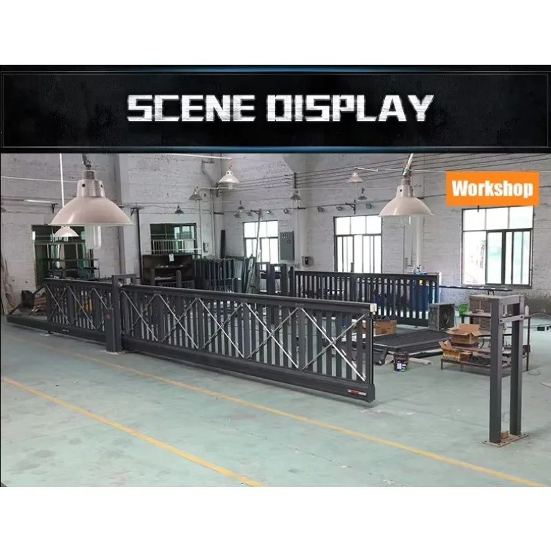 Qigong Automatic Cantilever Gate Grey Aluminum Alloy Industrial Graphic Design Sliding Wireless Control Box And Remote Control
Qigong Automatic Cantilever Gate Grey Aluminum Alloy Industrial Graphic Design Sliding Wireless Control Box And Remote Control